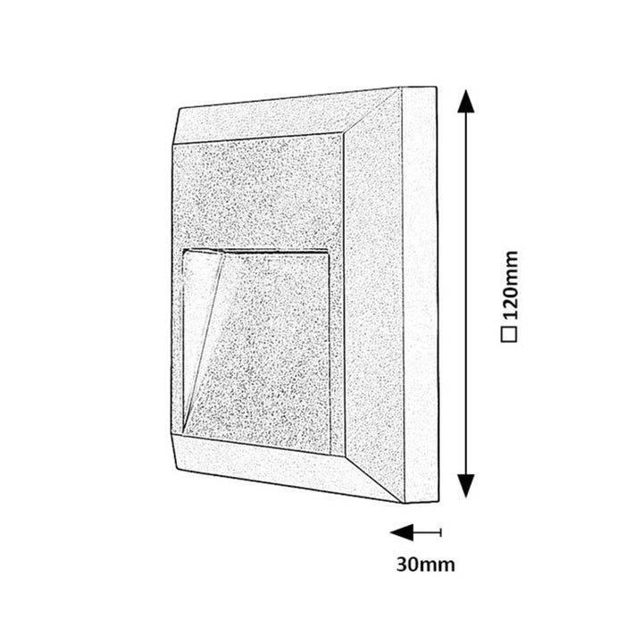 Lampa Rabalux, ścienna, zewnętrzna, LED 4W, antracyt, Trento, 4 sztuki