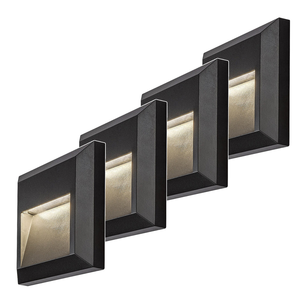 Lampa Rabalux, ścienna, zewnętrzna, LED 4W, antracyt, Trento, 4 sztuki