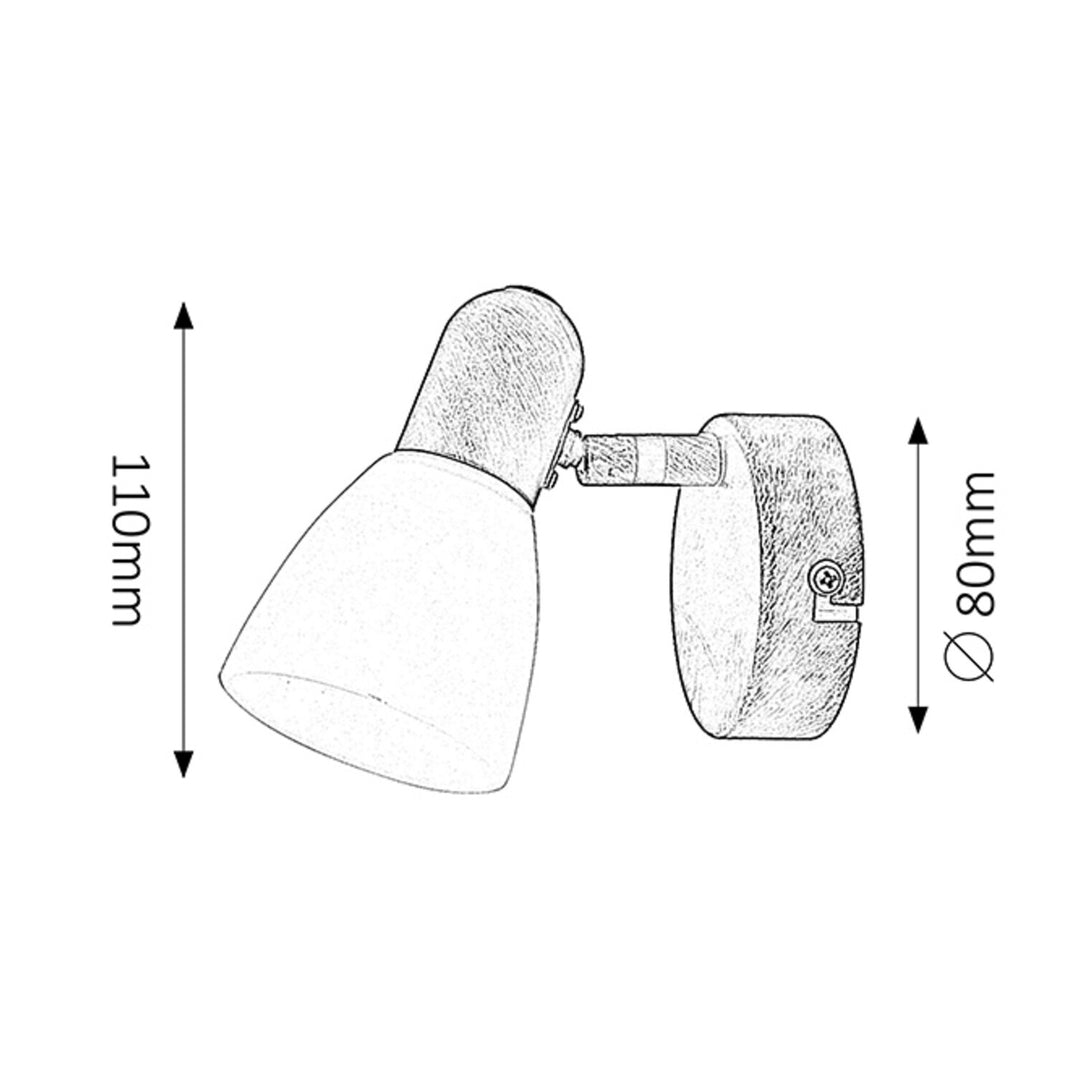 Lampa Soma spot E14 maks 40W brąz antyczny 6591, 2 sztuki