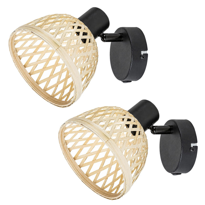 Lampa ścienna Rabalux Rattan, gwint E14, maks 15W, 3133