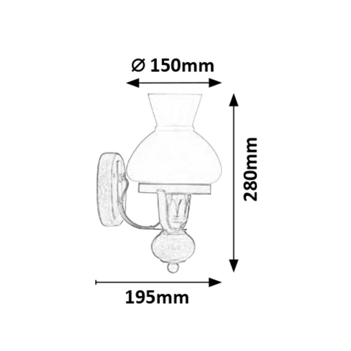 Lampa ścienna RABALUX PETRONEL 7077 do pokoju dziennego jadalni sypialni, 2 sztuki