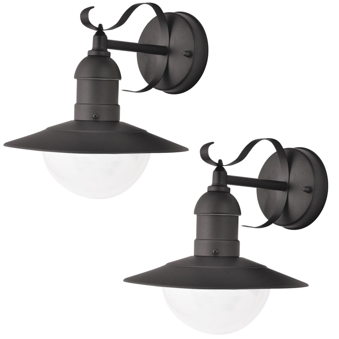 Kinkiet ogrodowy Oslo Rabalux na elewację czarny E27 maks 60W IP43 230 V, 2 sztuki