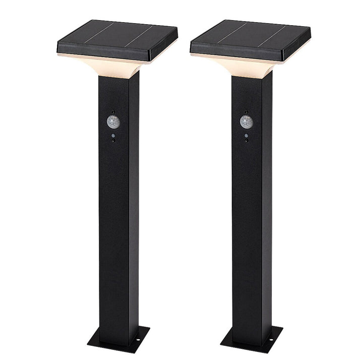 Lampa Rabalux, zewnętrza, solarna, stojąca, LED 4W, IP44, czarna, Geleen, 2 sztuki