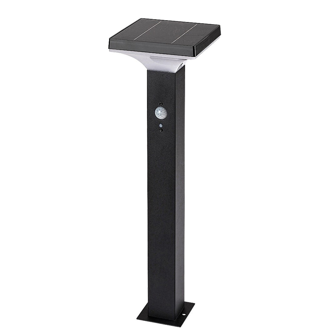Lampa Rabalux, zewnętrza, solarna, stojąca, LED 4W, IP44, czarna, Geleen, 4 sztuki