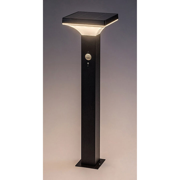 Lampa Rabalux, zewnętrza, solarna, stojąca, LED 4W, IP44, czarna, Geleen, 4 sztuki