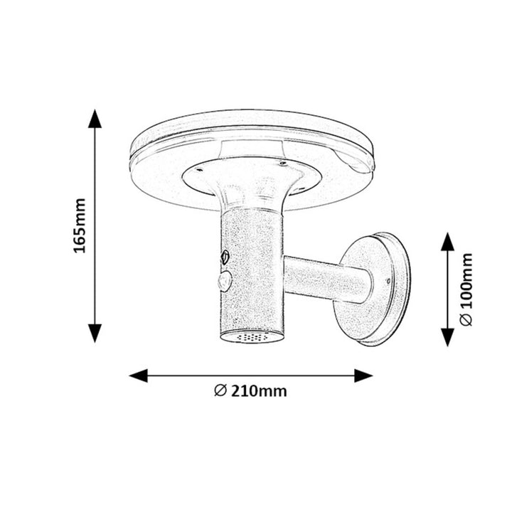 Lampa Rabalux, ścienna, zewnętrzna, IP44, 10W, Alaska, 2 sztuki