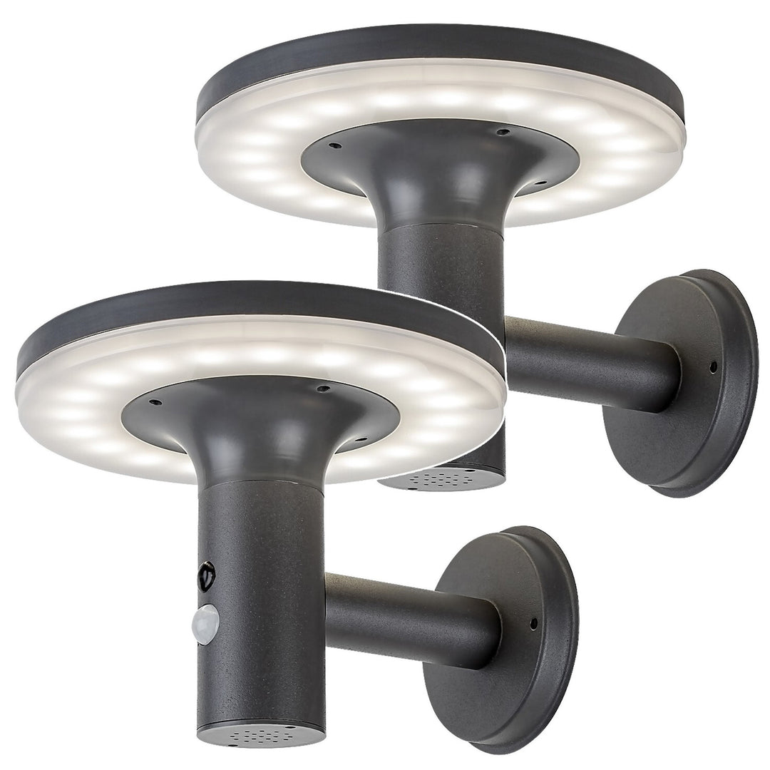 Lampa Rabalux, ścienna, zewnętrzna, IP44, 10W, Alaska, 2 sztuki