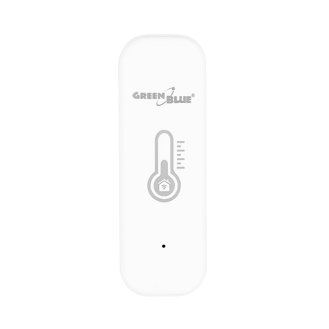 Czujnik temperatury i wilgotności WiFi GreenBlue, Android/iOS/Alexa/Google Home, 3.0V DC, LR03x2, GB737 + 2x bateria R-03 LR03 AAA alkaliczna Varta Industrial 4003