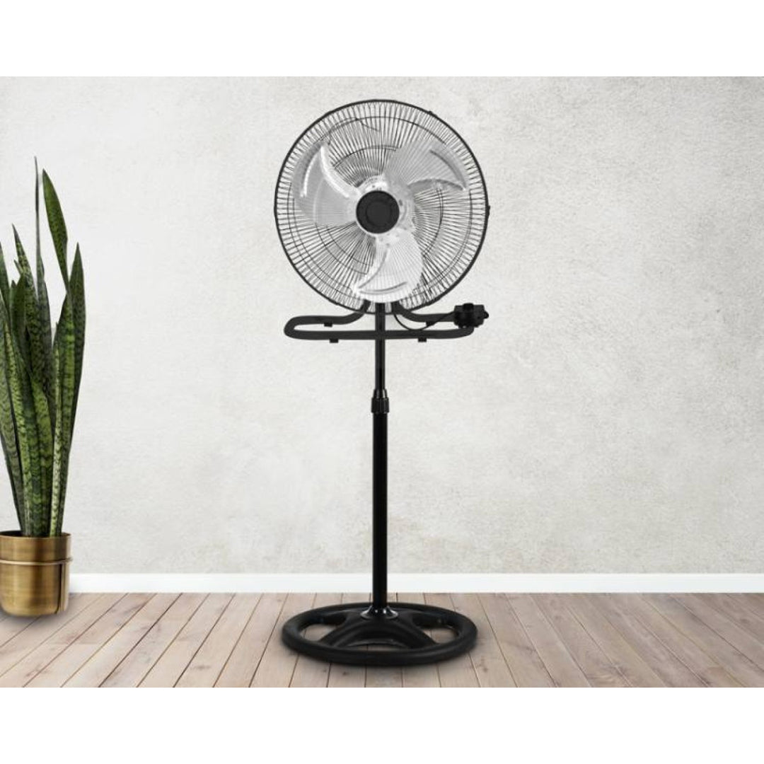 Wentylator stojący LTC, 18", kolor czarny, regulowana wysokość, moc 50W, LXWT04C