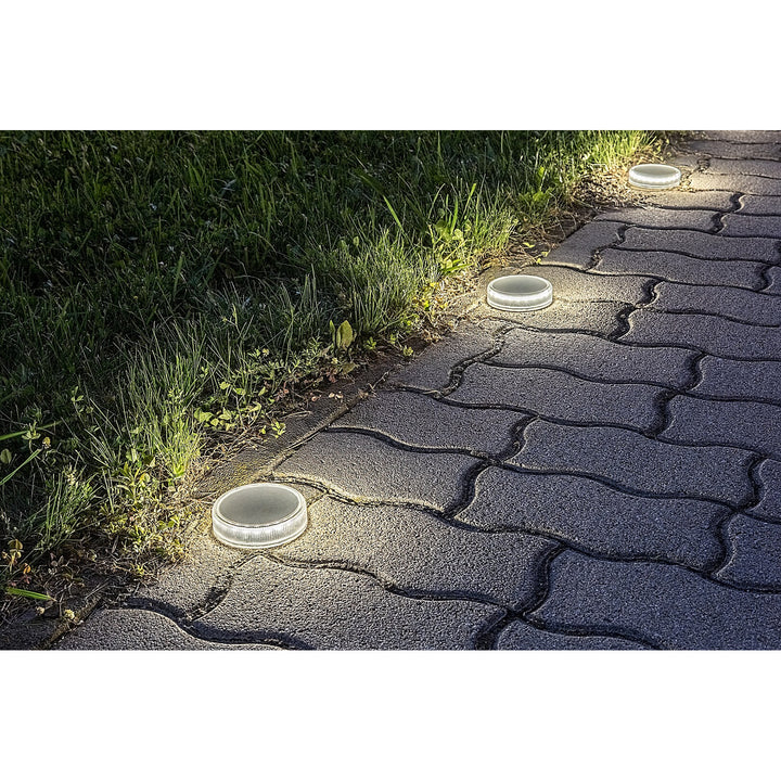 Lampa solarna Trillo LED 0,3W, czujnik zmierzchu, kolor transparentny, IP65,  K 4000, 77175