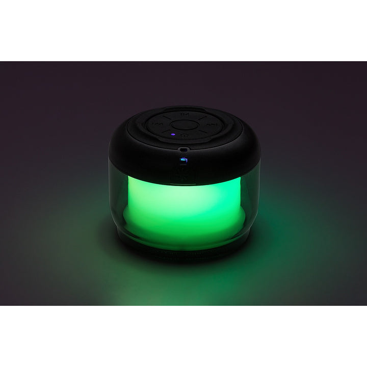 Lamba biurkowa Rabalux Radelia, głośnik Bluetooth, RGB, czarna, IP20, akumulator, 76110