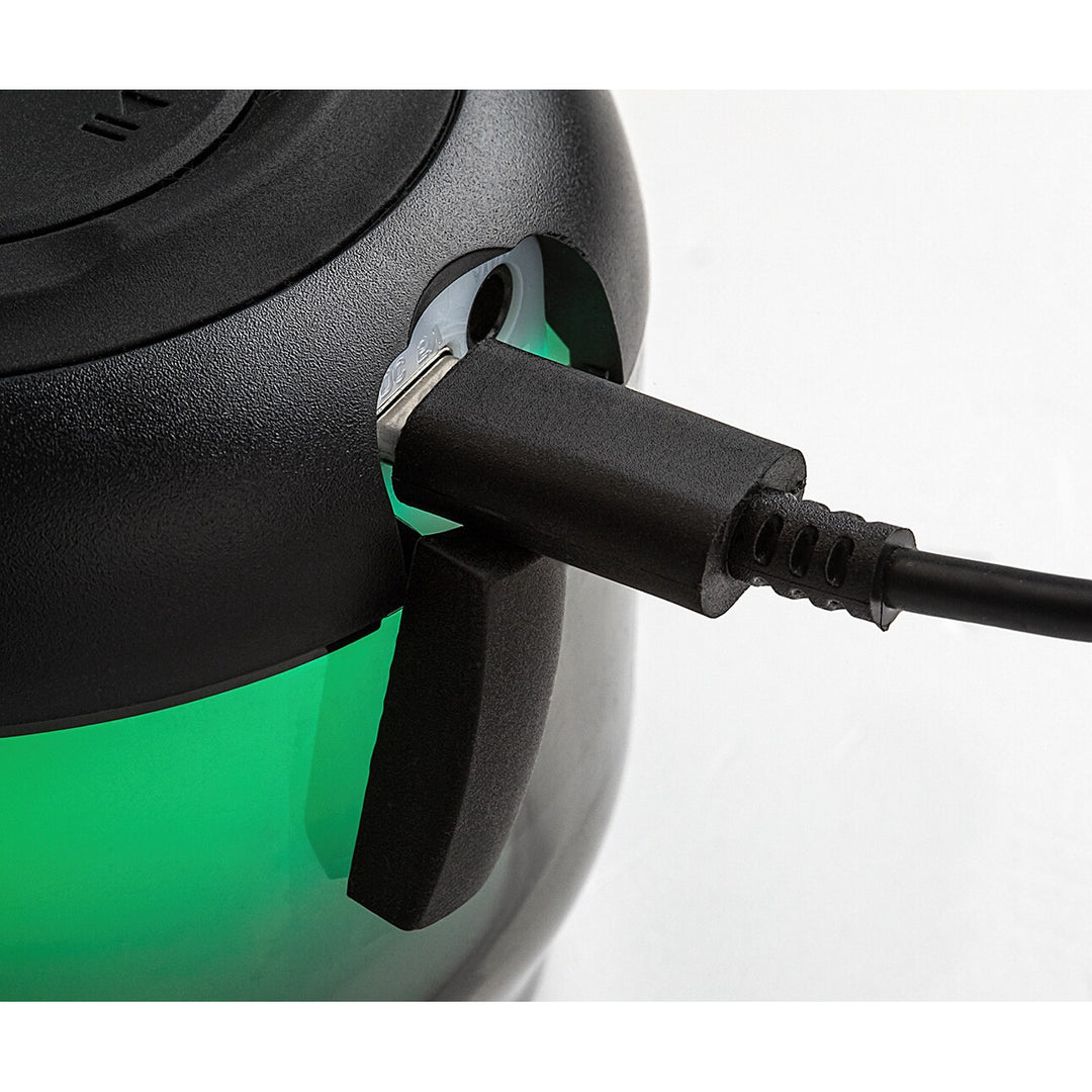 Lamba biurkowa Rabalux Radelia, głośnik Bluetooth, RGB, czarna, IP20, akumulator, 76110