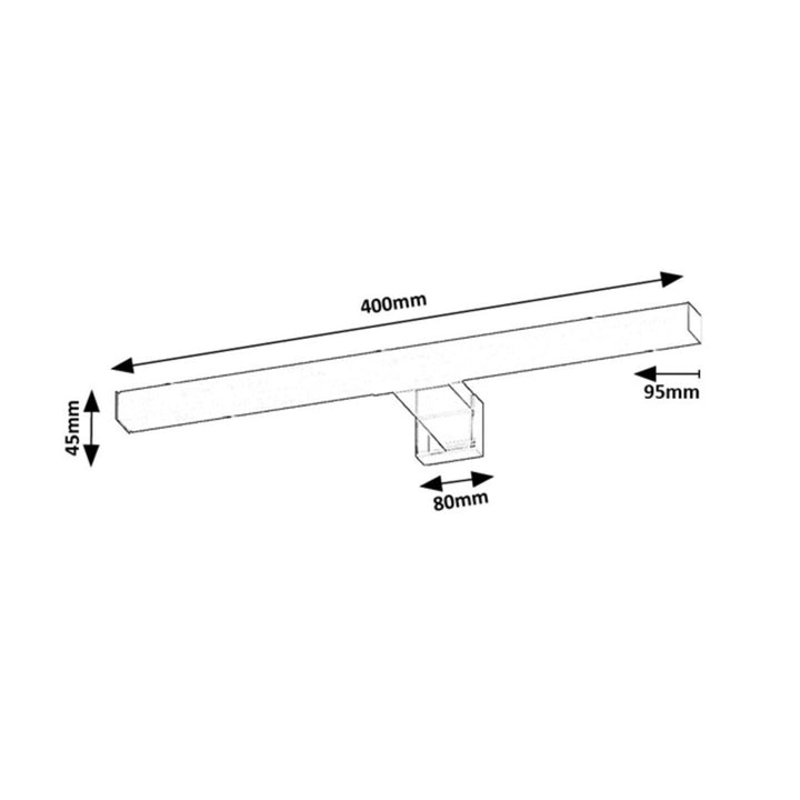 Lampa łazienkowa Rabalux Oliro LED 6W chrom IP44 4000 K, 75048
