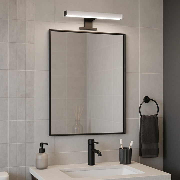 Lampa łazienkowa Rabalux Oliro LED 6W czarna IP44 4000 K, 75051