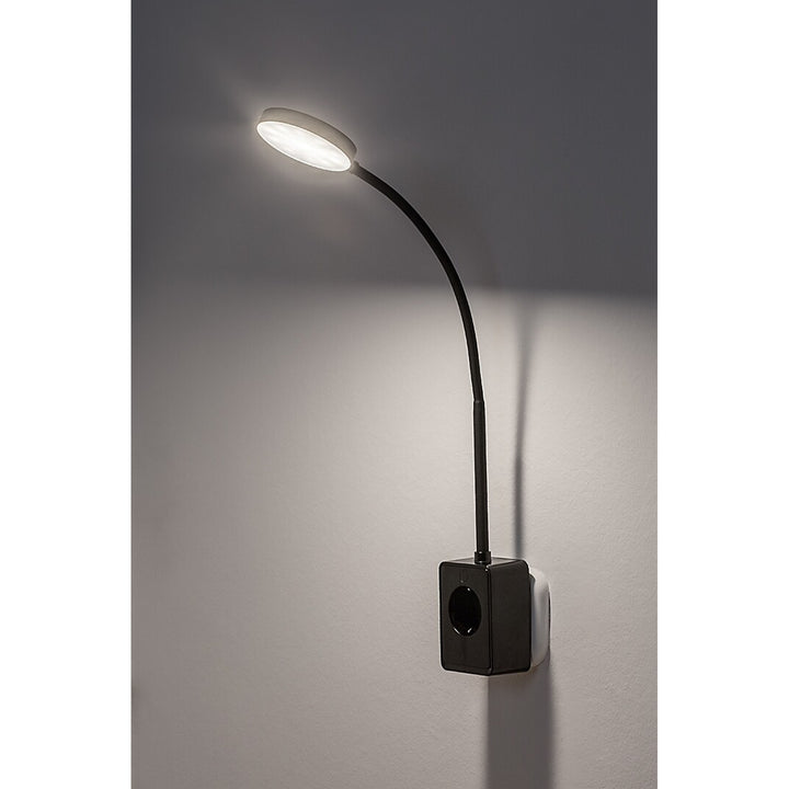 Lampa ścienna Rabalux Tivro, LED 4W, czarna, IP20, 3 warianty temperatury 3000, 4000, 6000, 71283