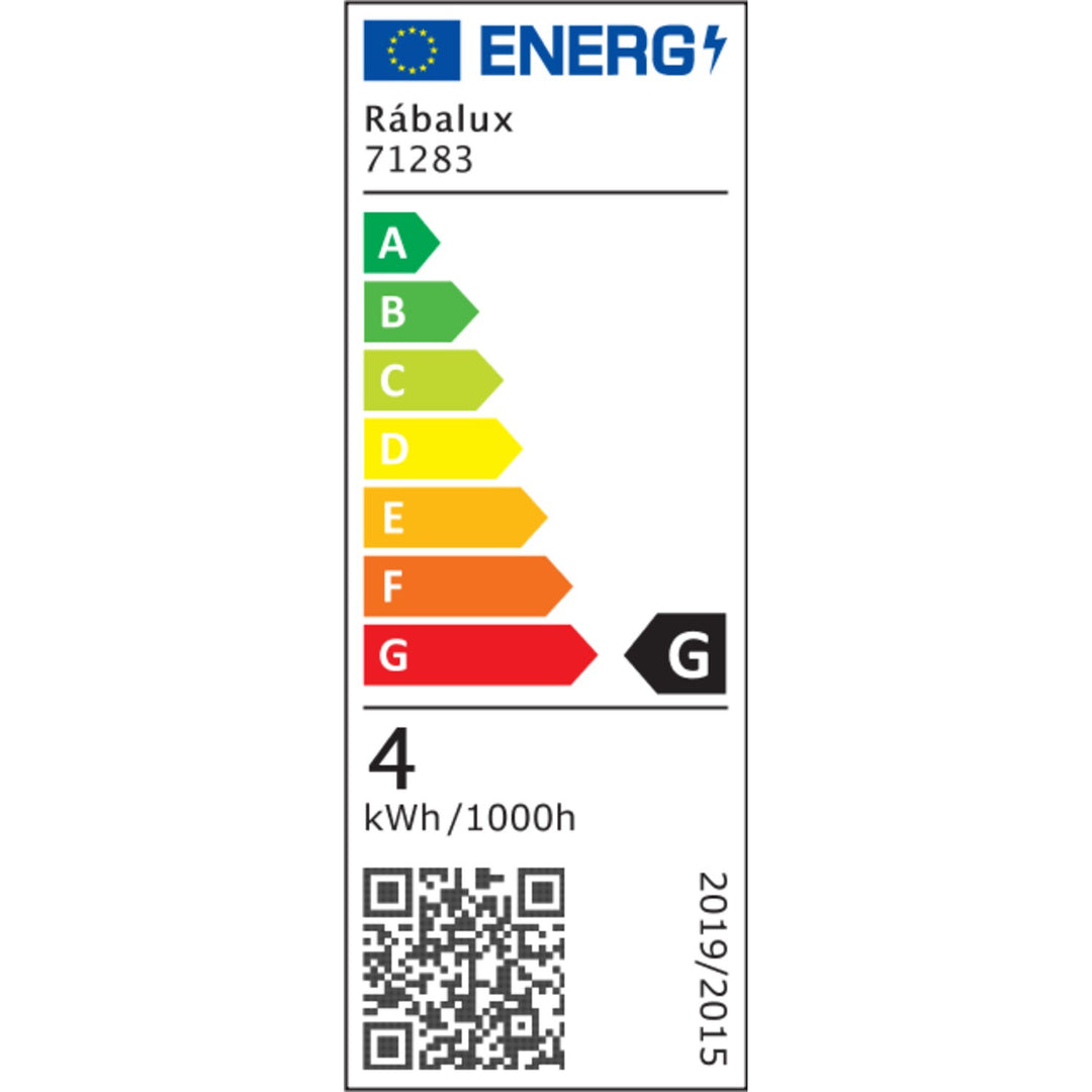 Lampa ścienna Rabalux Tivro, LED 4W, czarna, IP20, 3 warianty temperatury 3000, 4000, 6000, 71283
