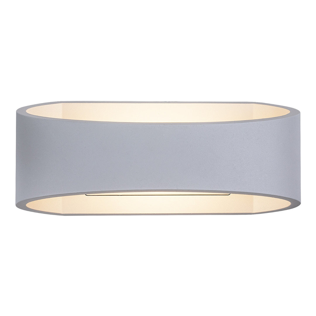 Zewnętrzna lampa ścienna Rabalux Gerla, biała, LED 9W, IP54, 3000 K, 77178