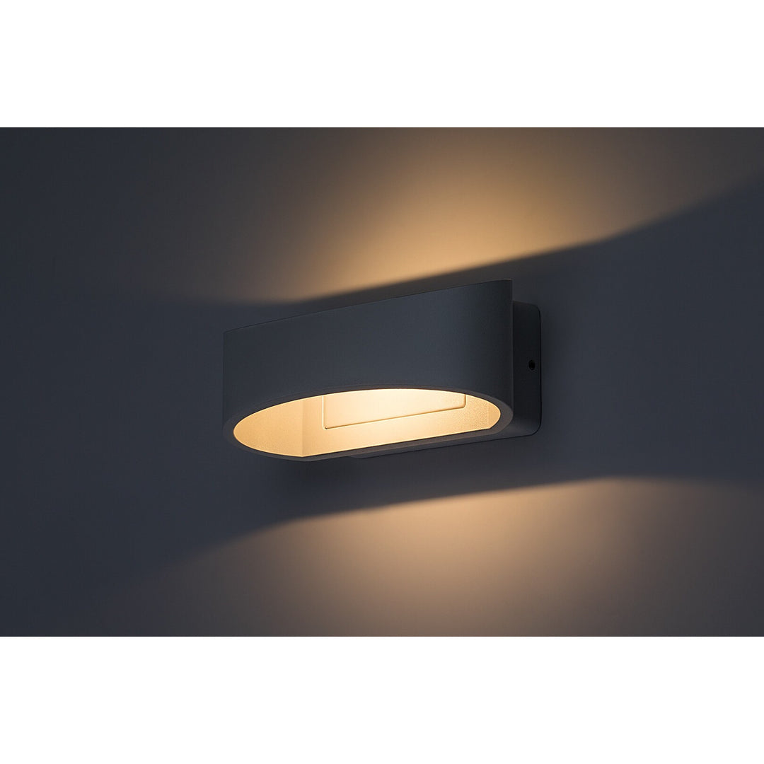 Zewnętrzna lampa ścienna Rabalux Gerla, biała, LED 9W, IP54, 3000 K, 77178