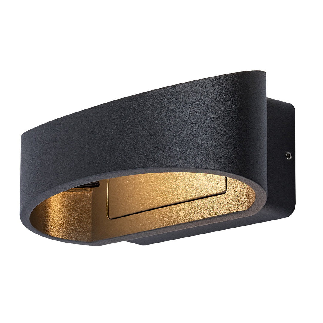 Zewnętrzna lampa ścienna Rabalux Gerla, antracyt, LED 9W, IP54, 3000 K, 77179