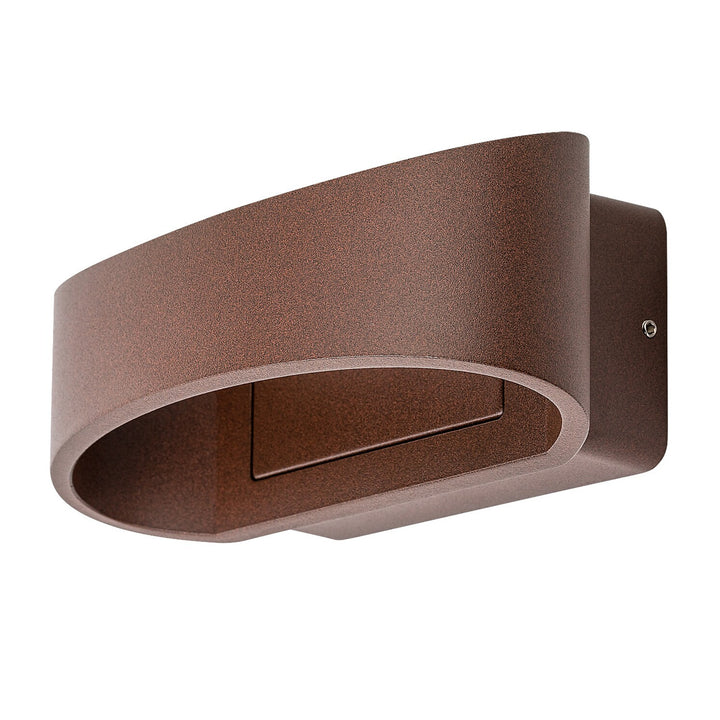 Zewnętrzna lampa ścienna Rabalux Gerla, brązowa, LED 9W, IP54, 3000 K, 77180