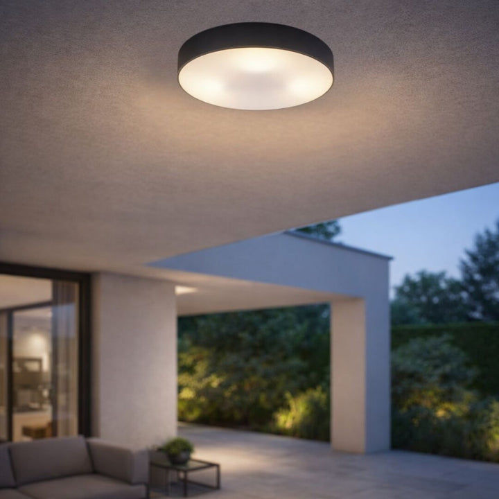Lampa Rabalix Dolen, czarna, 3x E27, max 9W, IP43, 75066