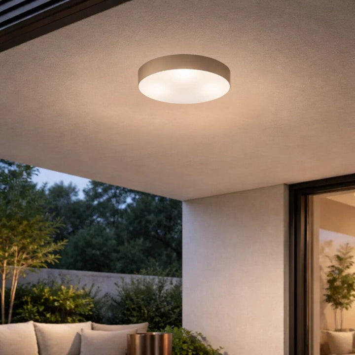 Lampa Rabalix Dolen, szaro-beżowa, 2x E27, max 9W, IP43, 75067