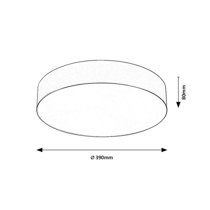 Lampa Rabalix Dolen, szaro-beżowa, 3x E27, max 9W, IP43, 75068
