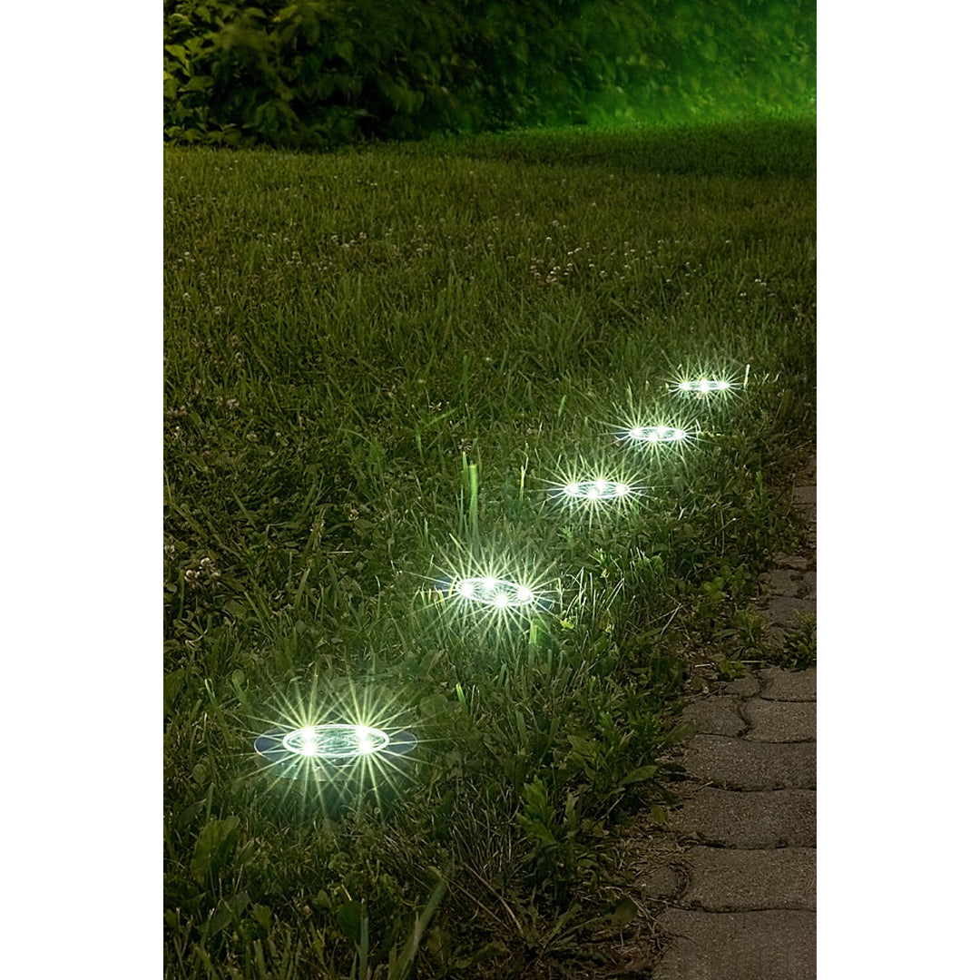 Lampa solarna ogrodowa Rabalux Dannet, IP44, kolor chrom satyna, 7975