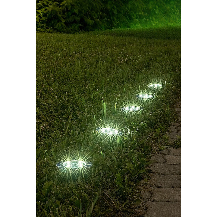 Lampa solarna ogrodowa Rabalux Dannet, IP44, kolor chrom satyna, 7975