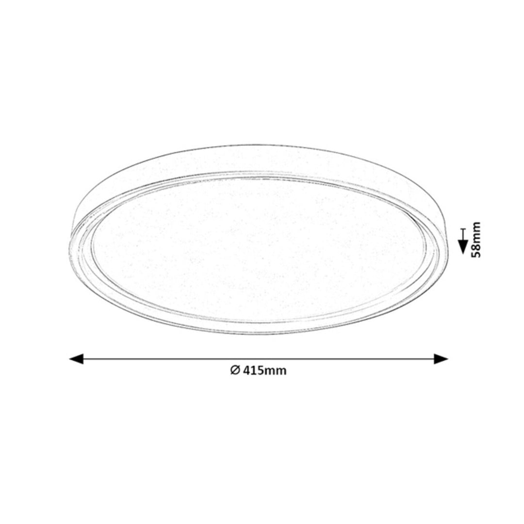 Lampa sufitowa Rabalux Zerina, 31W, IP40, biała, 3000-6500 K, funkcja pamięci, z pilotem, funkcja timera, efekt lampy nocnej, 75086