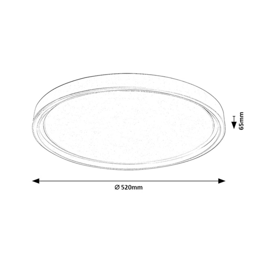 Lampa sufitowa Rabalux Zerina, 54W, IP40, biała, 3000-6500 K, funkcja pamięci, z pilotem, funkcja timera, efekt lampy nocnej, 75087