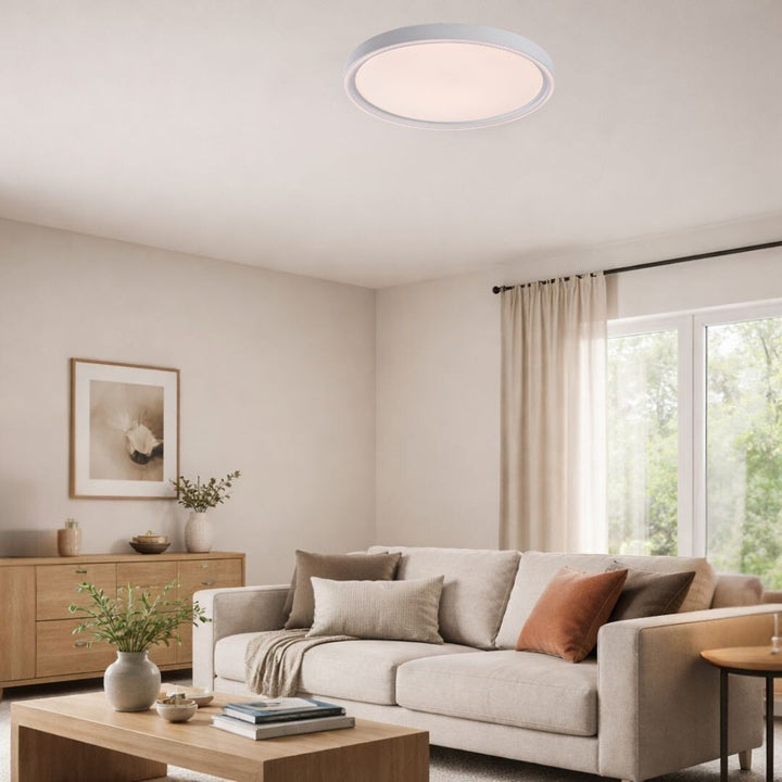 Lampa sufitowa Rabalux Zerina, 54W, IP40, biała, 3000-6500 K, funkcja pamięci, z pilotem, funkcja timera, efekt lampy nocnej, 75087