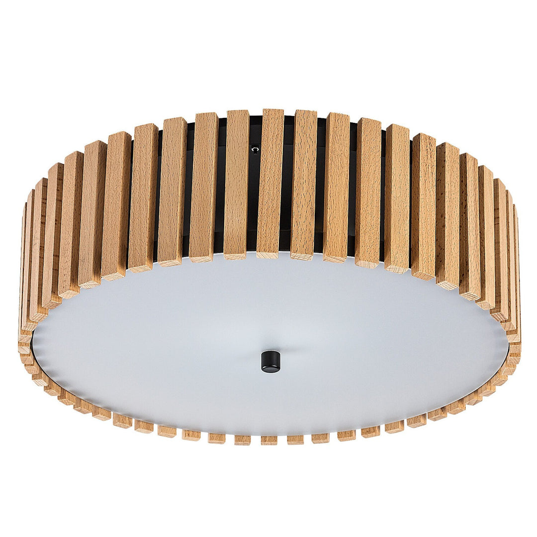 Lampa sufitowa Rabalux Noxelle E27 3x MAX 25W IP20 czarna matowa/drewno, 71420