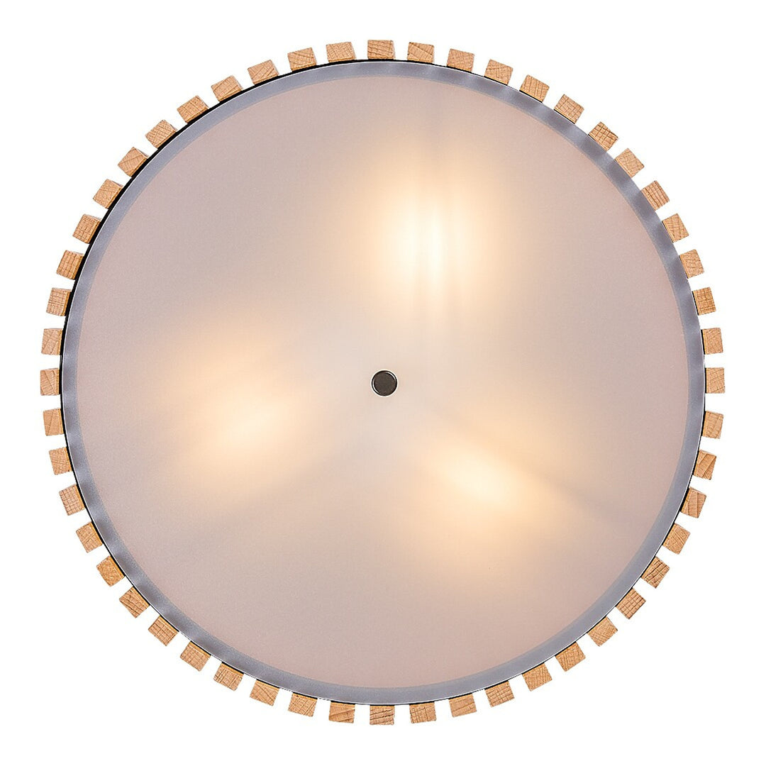 Lampa sufitowa Rabalux Noxelle E27 3x MAX 25W IP20 czarna matowa/drewno, 71420