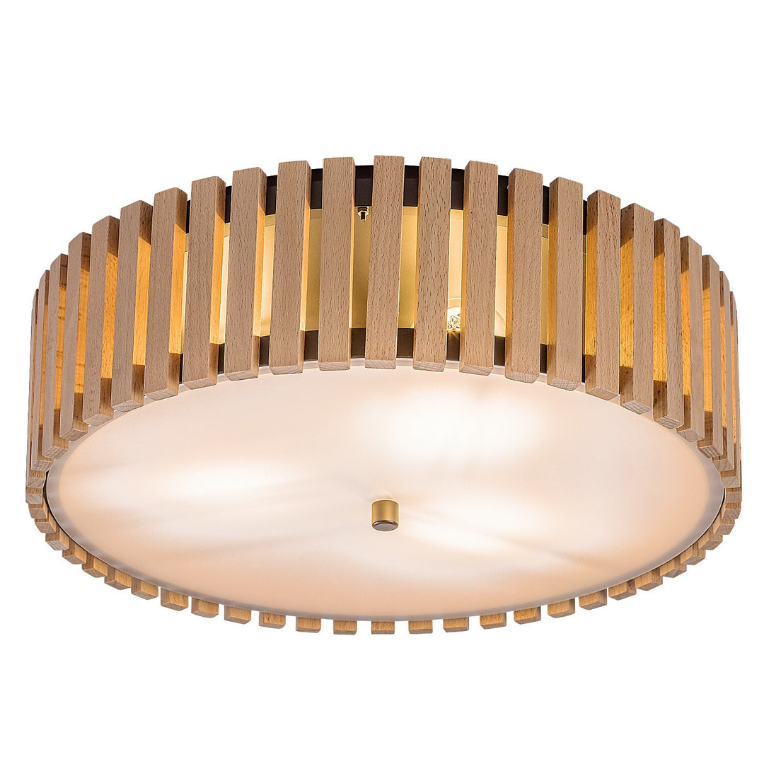 Lampa sufitowa Rabalux Noxelle E27 3x MAX 25W IP20 czarna matowa/drewno, 71420