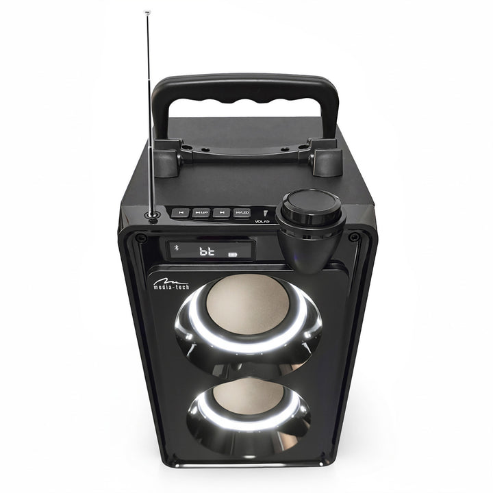 Przenośny głośnik Bluetooth OVERBOX MT3186, radio FM, obsługa kart SD, USB, moc RMS 30W, Mediatech
