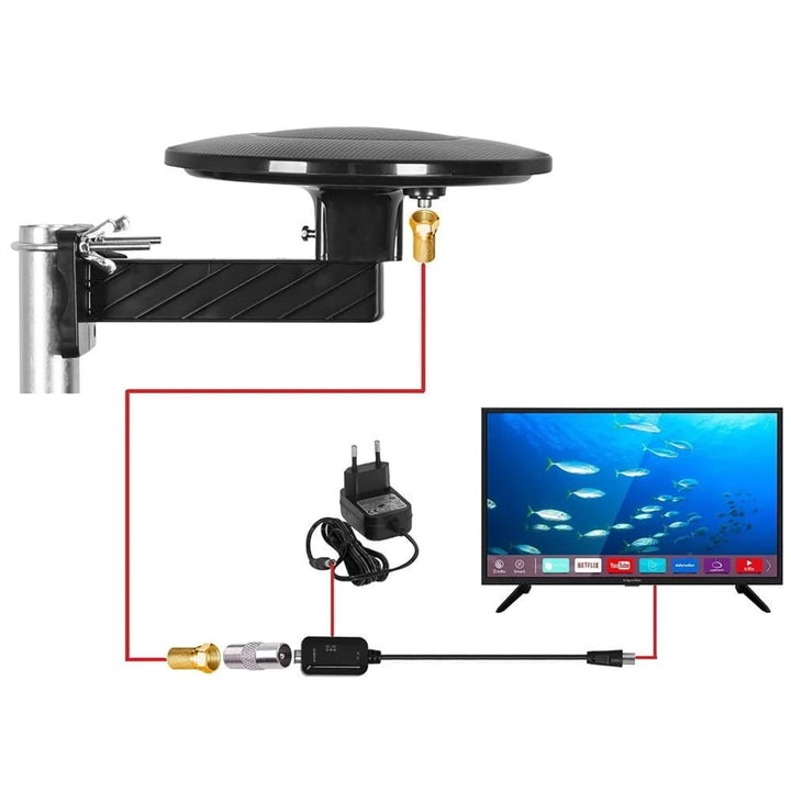 Antena DVBT-2 do TV naziemnej, dookólna MUX8 4K filtr 5G LTE Digital360 Vayox