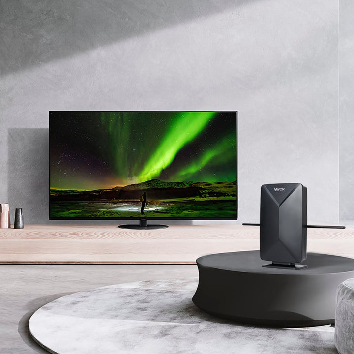 Antena aktywna, pokojowa, wewnętrzna, zewnętrzna, DVB-T2, TV naziemnej 4K, Vayox