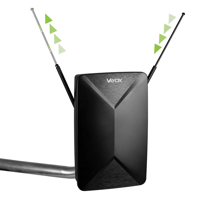 Antena aktywna, pokojowa, wewnętrzna, zewnętrzna, DVB-T2, TV naziemnej 4K, Vayox