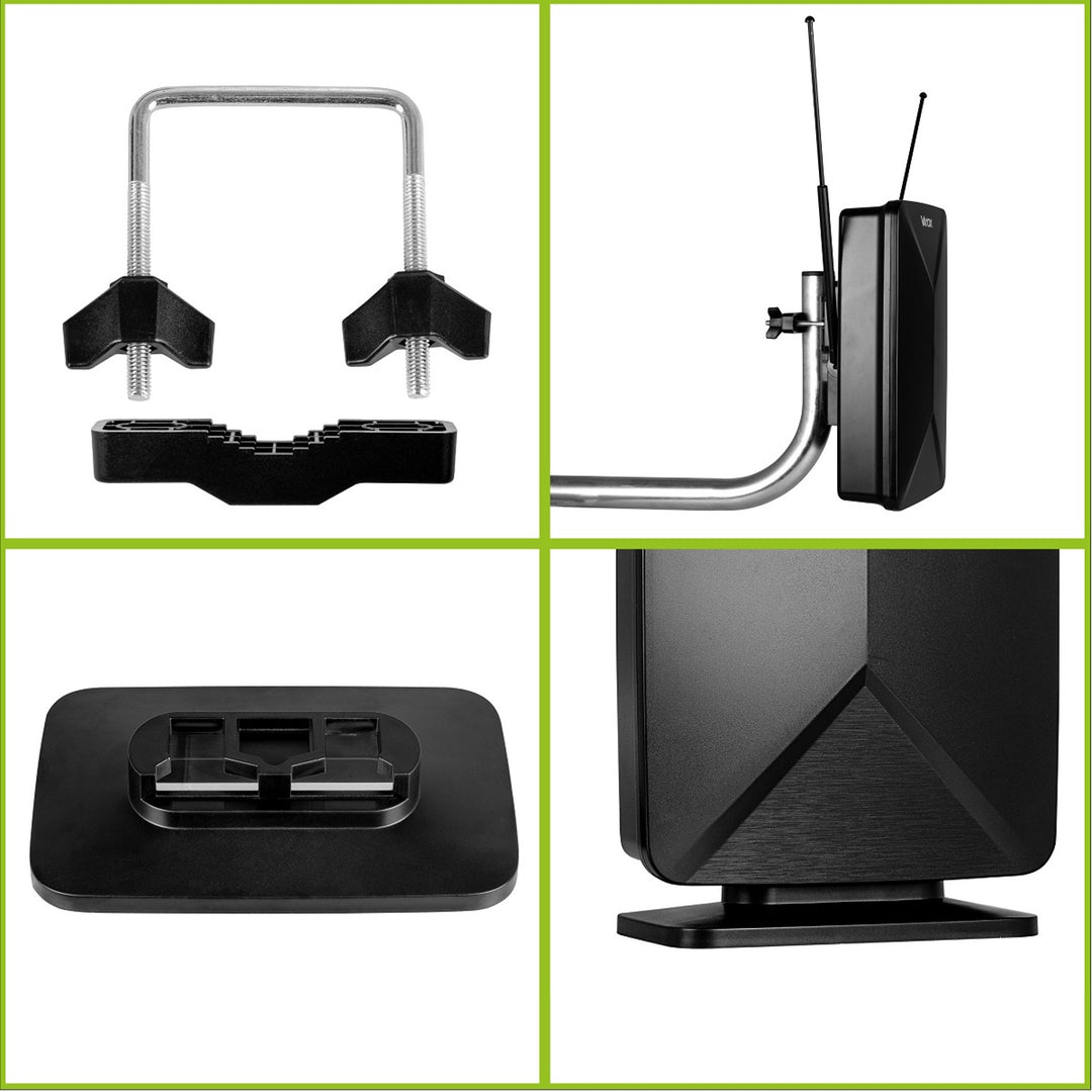 Antena aktywna, pokojowa, wewnętrzna, zewnętrzna, DVB-T2, TV naziemnej 4K, Vayox