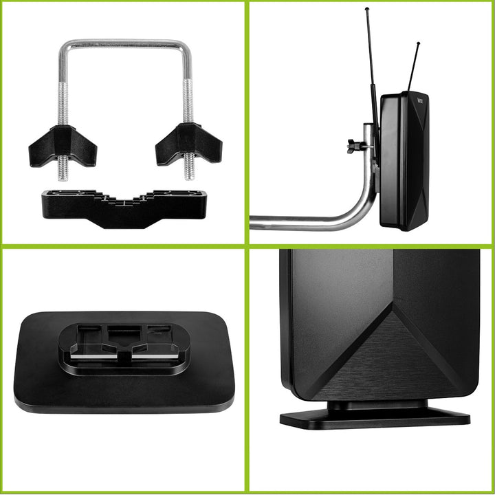 Antena aktywna, pokojowa, wewnętrzna, zewnętrzna, DVB-T2, TV naziemnej 4K, Vayox