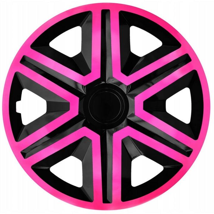 Kołpak samochodowy uniwersalny 14'' NRM Action Doublecolor różowo-czarny 1 sztuka