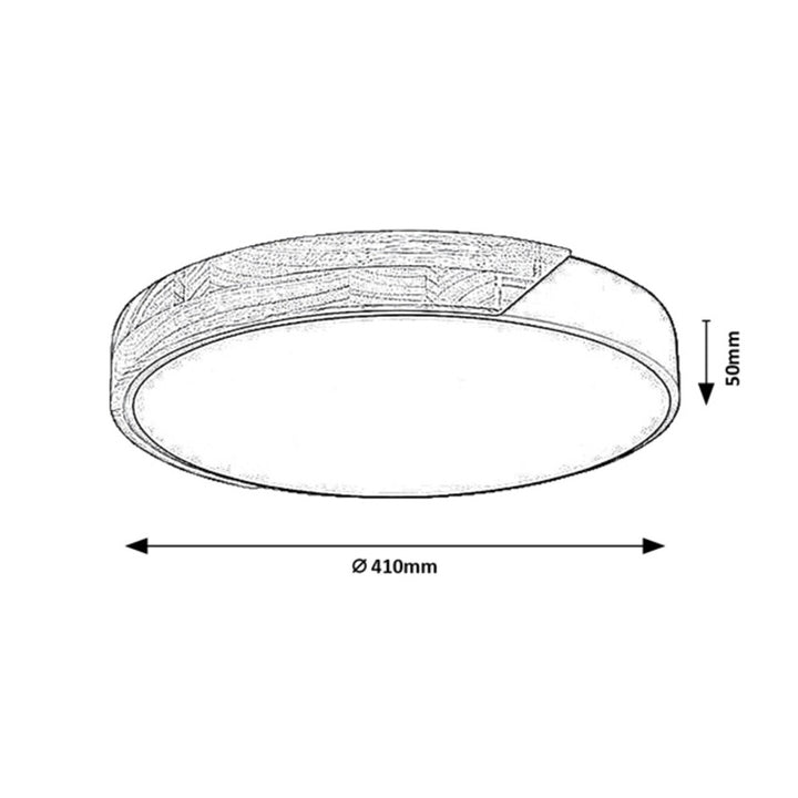 Lampa sufitowa Rabalux Maple2 LED 24W IP20 biała matowa 3000 K, 71417
