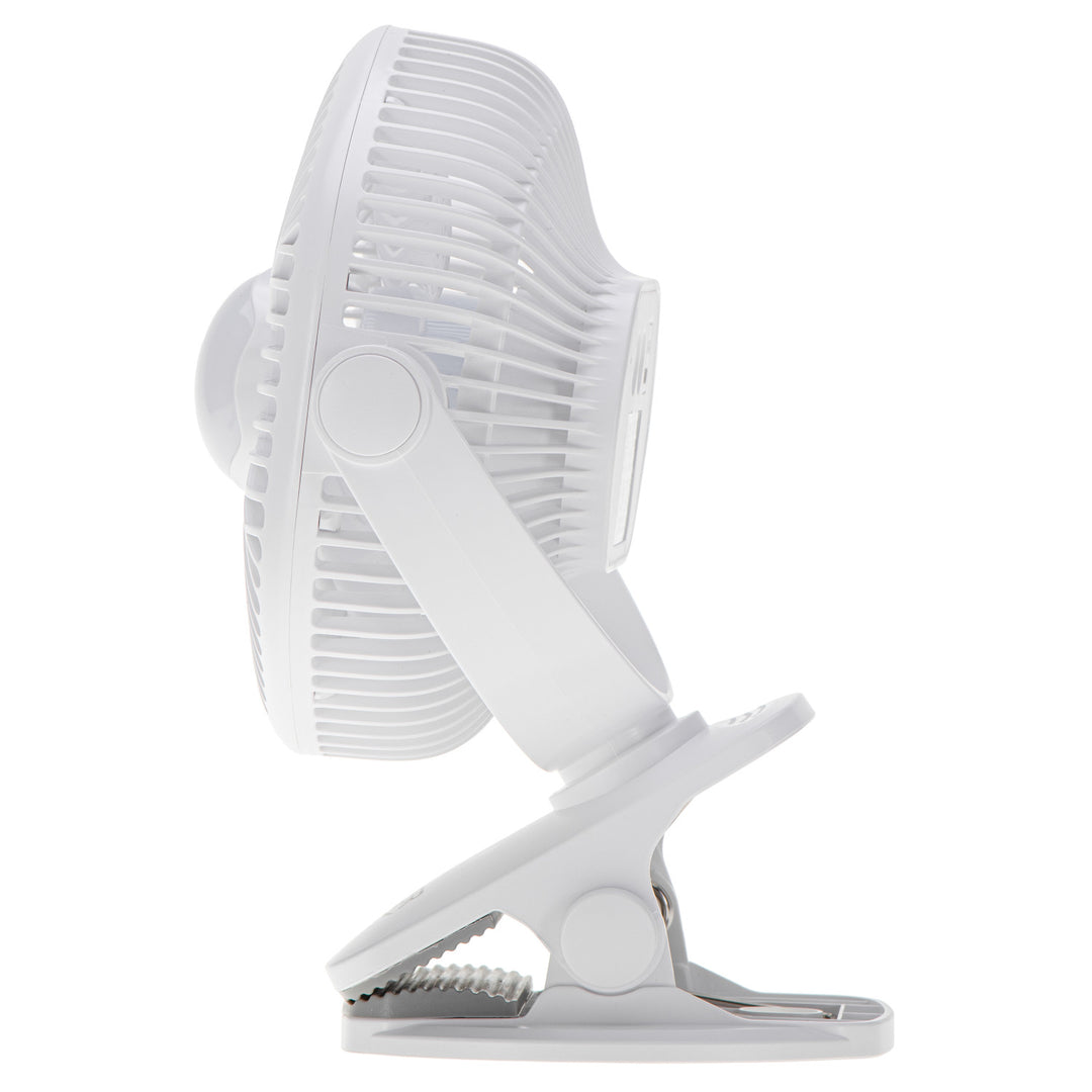 Wentylator akumulatorowy 5"/12,7cm z klipsem - USB / LED, AD 7335, Adler