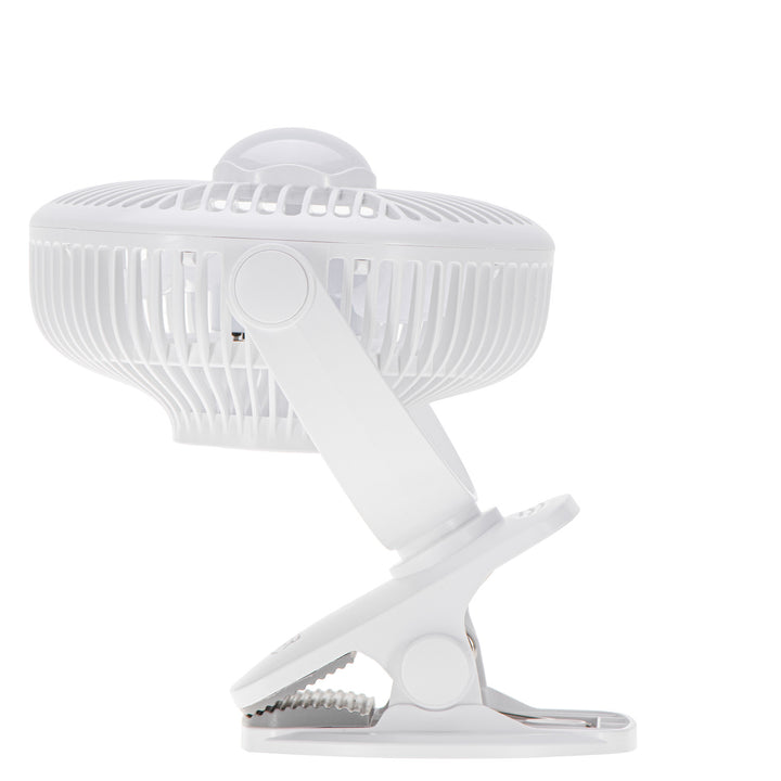 Wentylator akumulatorowy 5"/12,7cm z klipsem - USB / LED, AD 7335, Adler