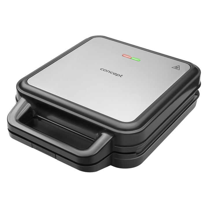 Opiekacz do kanapek Concept, trzy wymienne płyty, moc 1200W, nieprzywierająca powierzchnia, kontrolka świetlna, SV3080