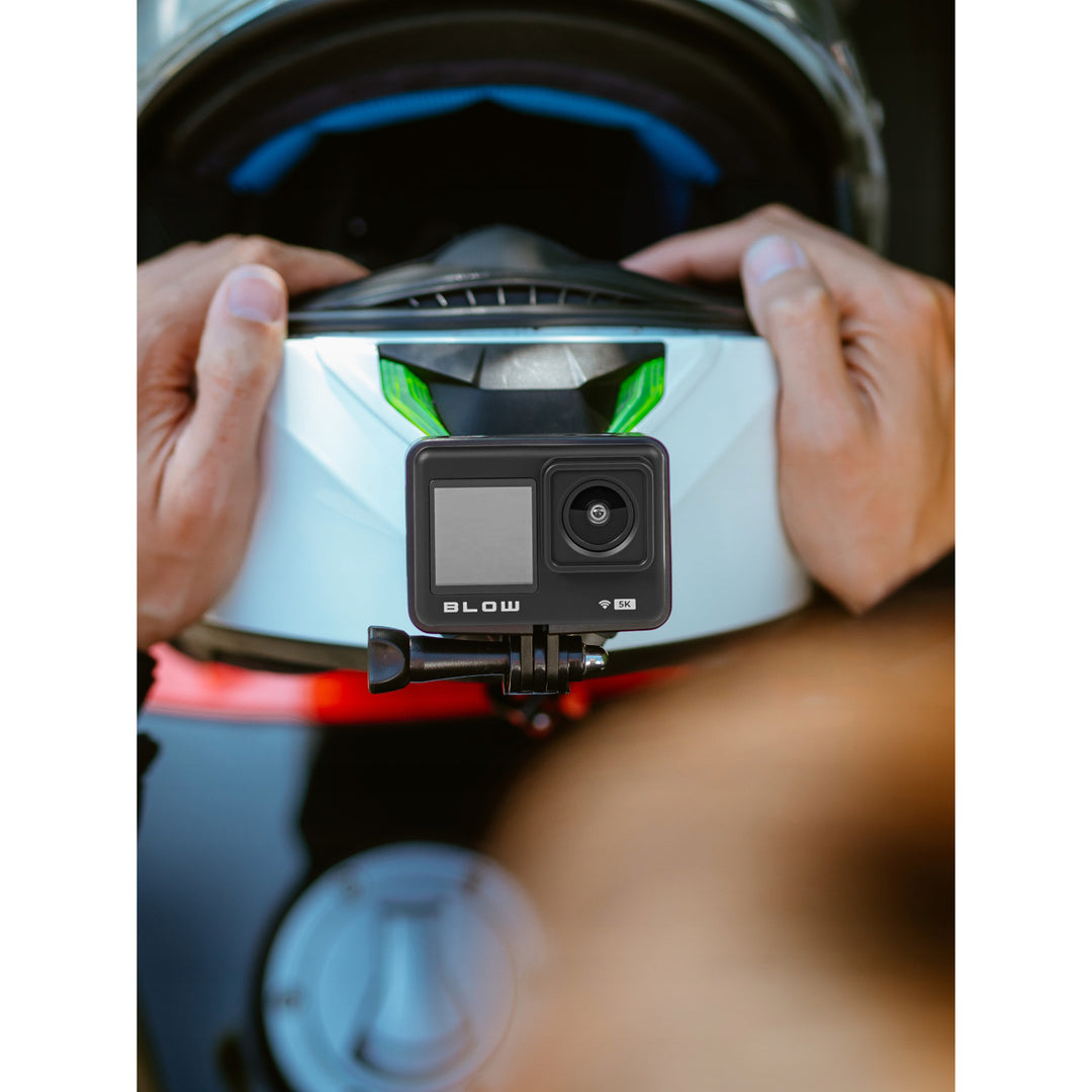 Kamera sportowa Pro4U 5K Blow, jakość 5K Ultra HD, 20 Megapikseli, szerokokątny obiektyw 160°, wodoodporna, pilot zdalnego sterowania, 78-568#