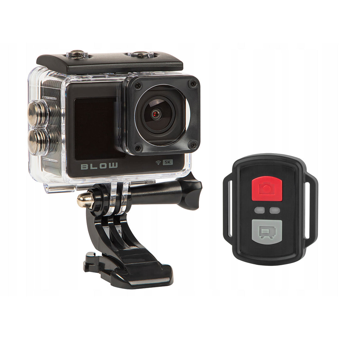 Kamera sportowa Pro4U 5K Blow, jakość 5K Ultra HD, 20 Megapikseli, szerokokątny obiektyw 160°, wodoodporna, pilot zdalnego sterowania, 78-568#
