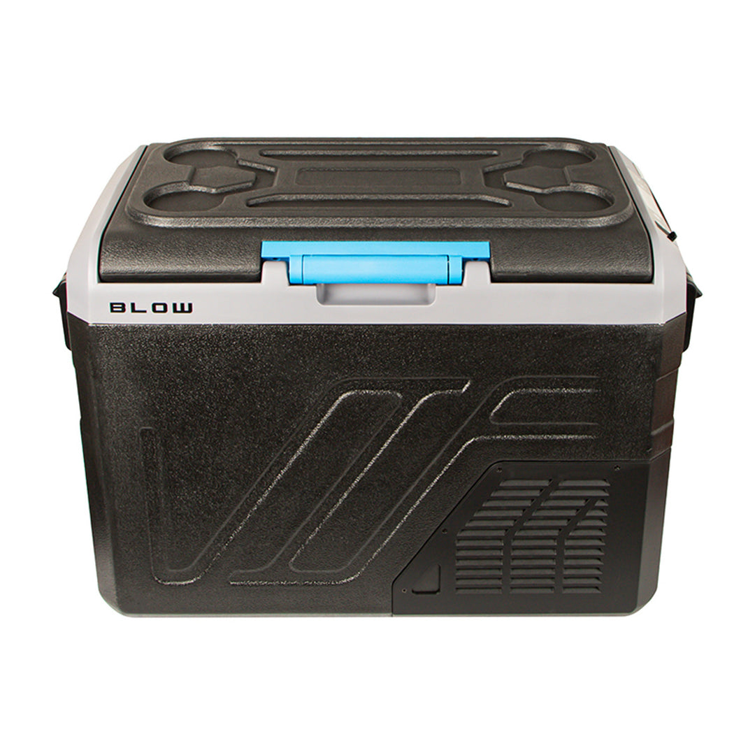 Lodówka turystyczna samochodowa kompresorowa Blow, pojemność 35L, dotykowy panel sterowania, 12V, 24V i 230V, gniazdko typu USB C, 44-208#