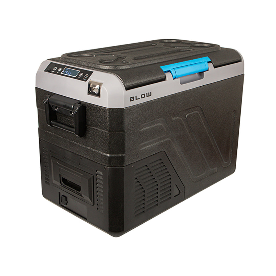 Lodówka turystyczna samochodowa kompresorowa Blow, pojemność 35L, dotykowy panel sterowania, 12V, 24V i 230V, gniazdko typu USB C, 44-208#